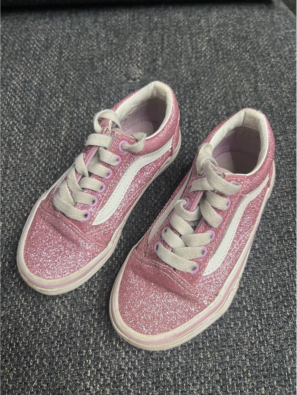 Vans size 11 Old Skool pink glitter sneakers
